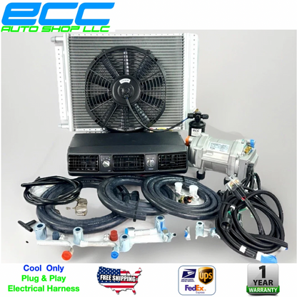 A/C KIT UNIVERSAL 202-100 UNDER-DASH 100% ELECTRIC 12V DC 14H x 18L CONDENSER