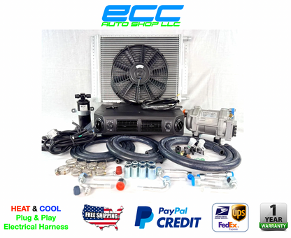12V Cool&Heat Electric Universal Underdash Air Conditioner DC Auto Car A/C Kit