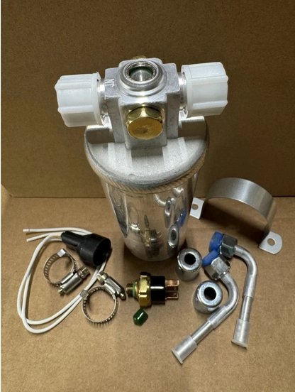 A/C ALUMINUM DRIER KIT 5/8" X 5/8" O-RING W/ FITTING COMBO W/ BINARY SWITCH