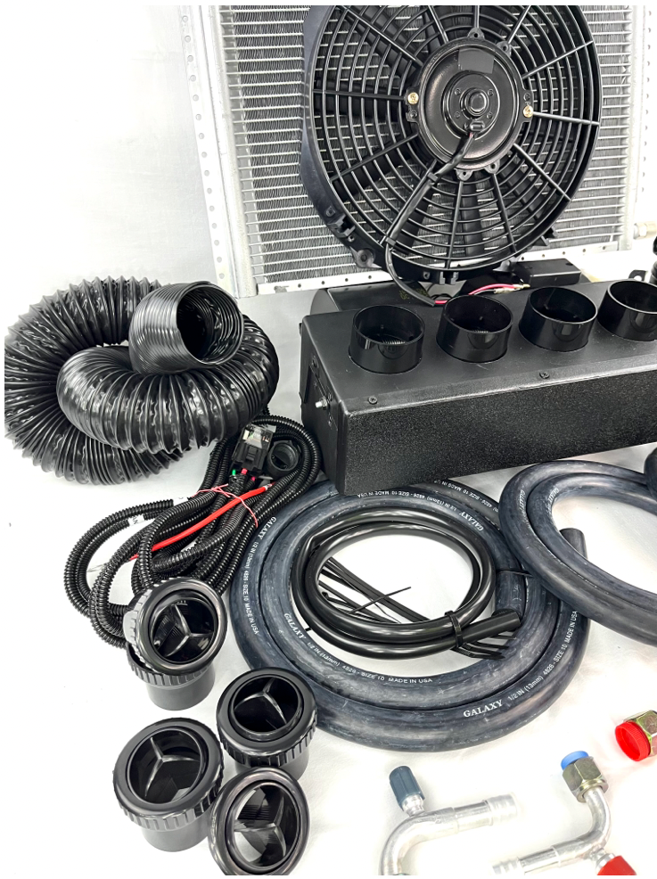 A/C KIT UNIVERSAL IN DASH EVAPORATOR 450-000 Top port Outlets HEAT & COOL