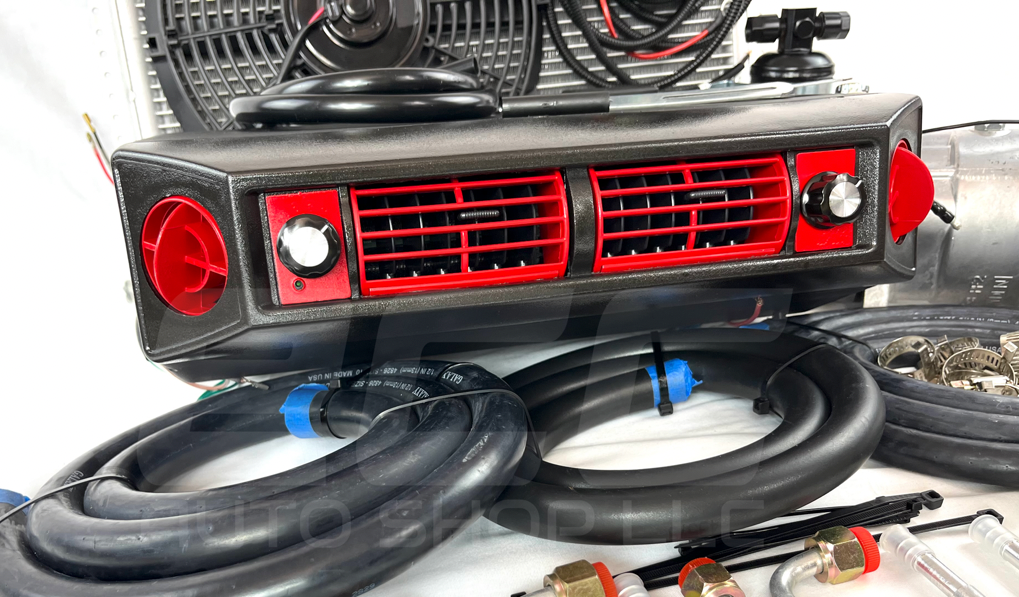 A/C KIT UNIVERSAL UNDER DASH EVAPORATOR 404-100 RED HEAT AND COOL W/ELEC HARNESS