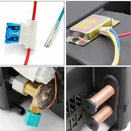 A/C KIT UNIVERSAL UNDERDASH EVAPORATOR 404-100 NEW 12V WITH ELECTRICAL HARNESS