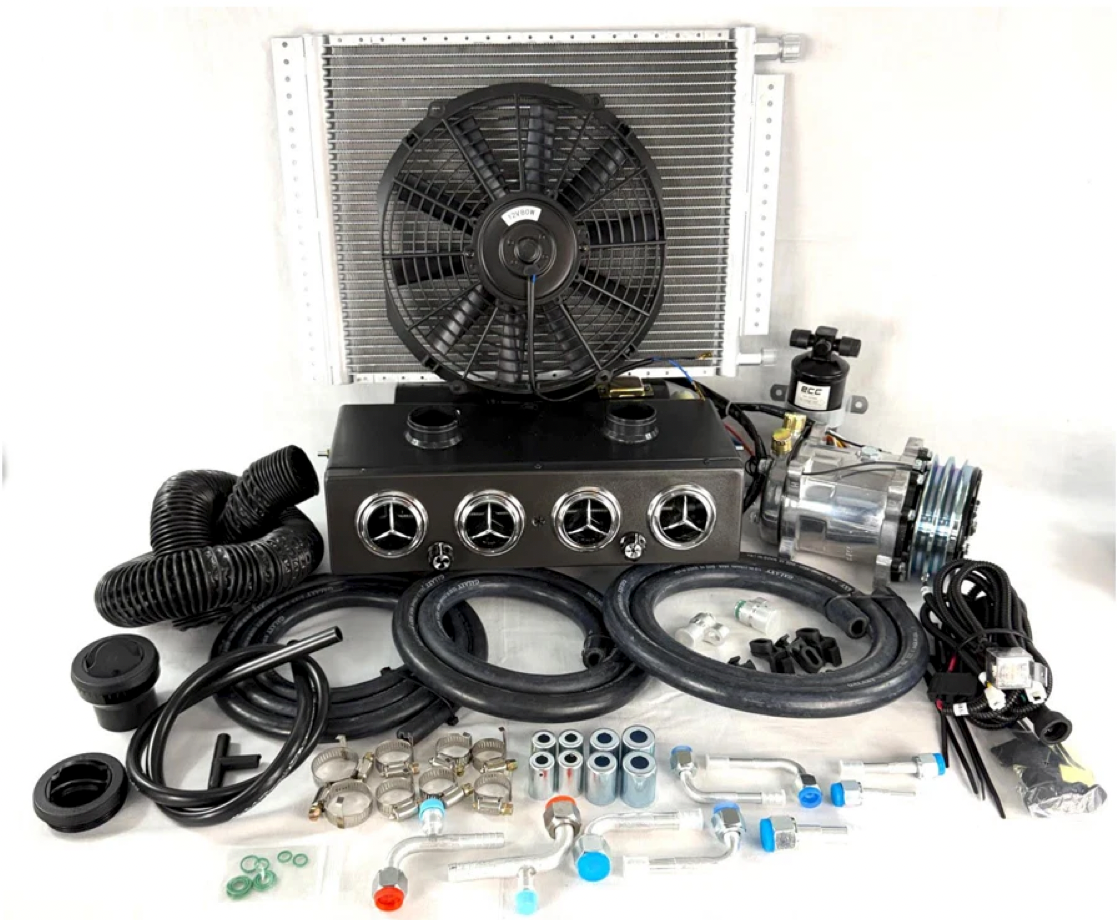 A/C KIT UNIVERSAL UNDER DASH HEAT & COOL 404 WITH 2 AUXILIARY DEFROSTER VENT SW