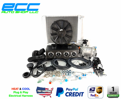 A/C KIT ELECTRIC 12 VOLTS HEAT & COOL 404 WITH 2 AUXILIARY DEFROSTER VENT SW