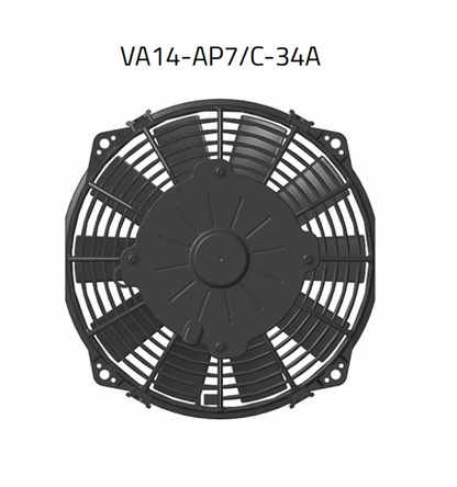 VA14-AP7/C-34A Genuine Spal 7.5" Condenser Fan Assembly, Puller, 12V