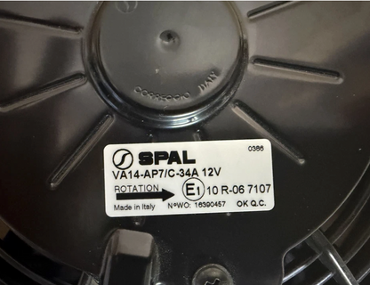 VA14-AP7/C-34A Genuine Spal 7.5" Condenser Fan Assembly, Puller, 12V