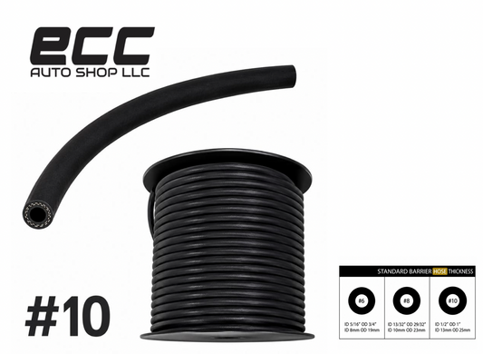 5 FT - Universal Auto A/C Hose #10, 1/2'' I.D., 1'' O.D.
