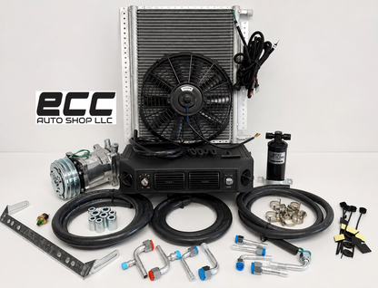 Underdash AC Unit Quiet, Fast Cooling for Classic Car 404-100 CONDENSER 20*12H/C