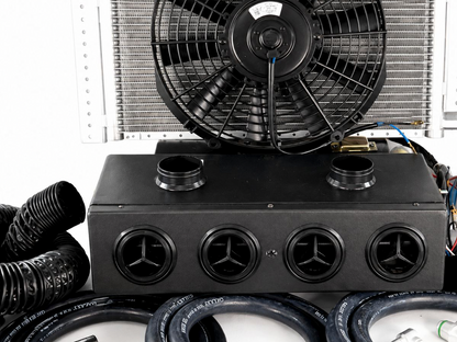 A/C KIT UNIVERSAL UNDER DASH HEAT & COOL 404-0 DEFROSTER BLACK VENT PV8