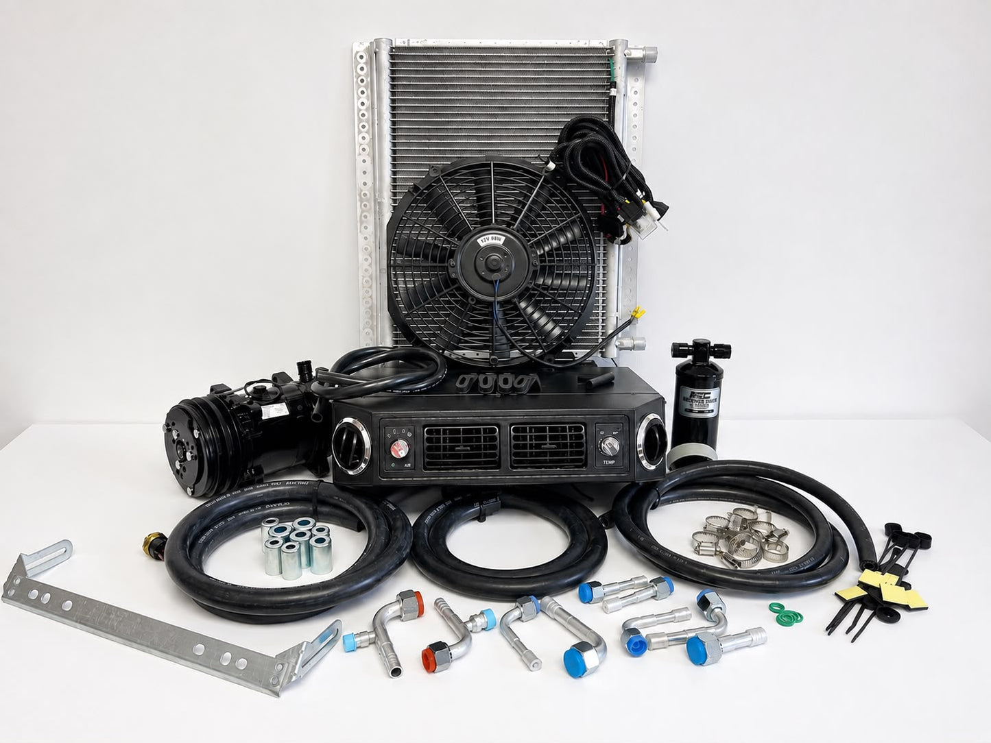 A/C KIT UNIVERSAL UNDERDASH EVAPORATOR 406-100 H/C 12V CONDENSER 20*12