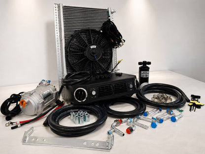 A/C KIT UNIVERSAL UNDERDASH EVAPORATOR 432-100 H/C 12V CONDENSER 20*12 ELECTRIC