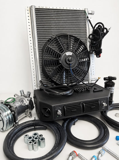 Underdash AC Unit Quiet, Fast Cooling for Classic Car 404-100 CONDENSER 20*12H/C