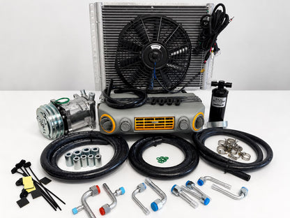 A/C KIT UNIVERSAL UNDERDASH 432-10 GREY COOL ONLY COMPRESSOR 2A SILVER 12VOLT