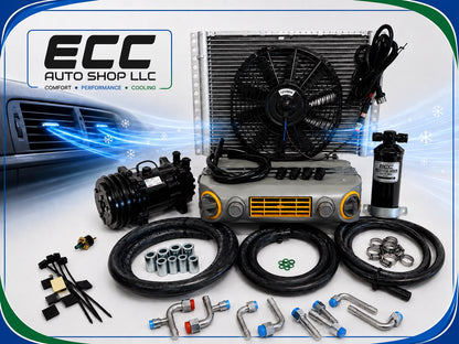A/C KIT UNIVERSAL UNDERDASH 432-10 GREY COOL ONLY COMPRESSOR 2A BLACK 12VOLT