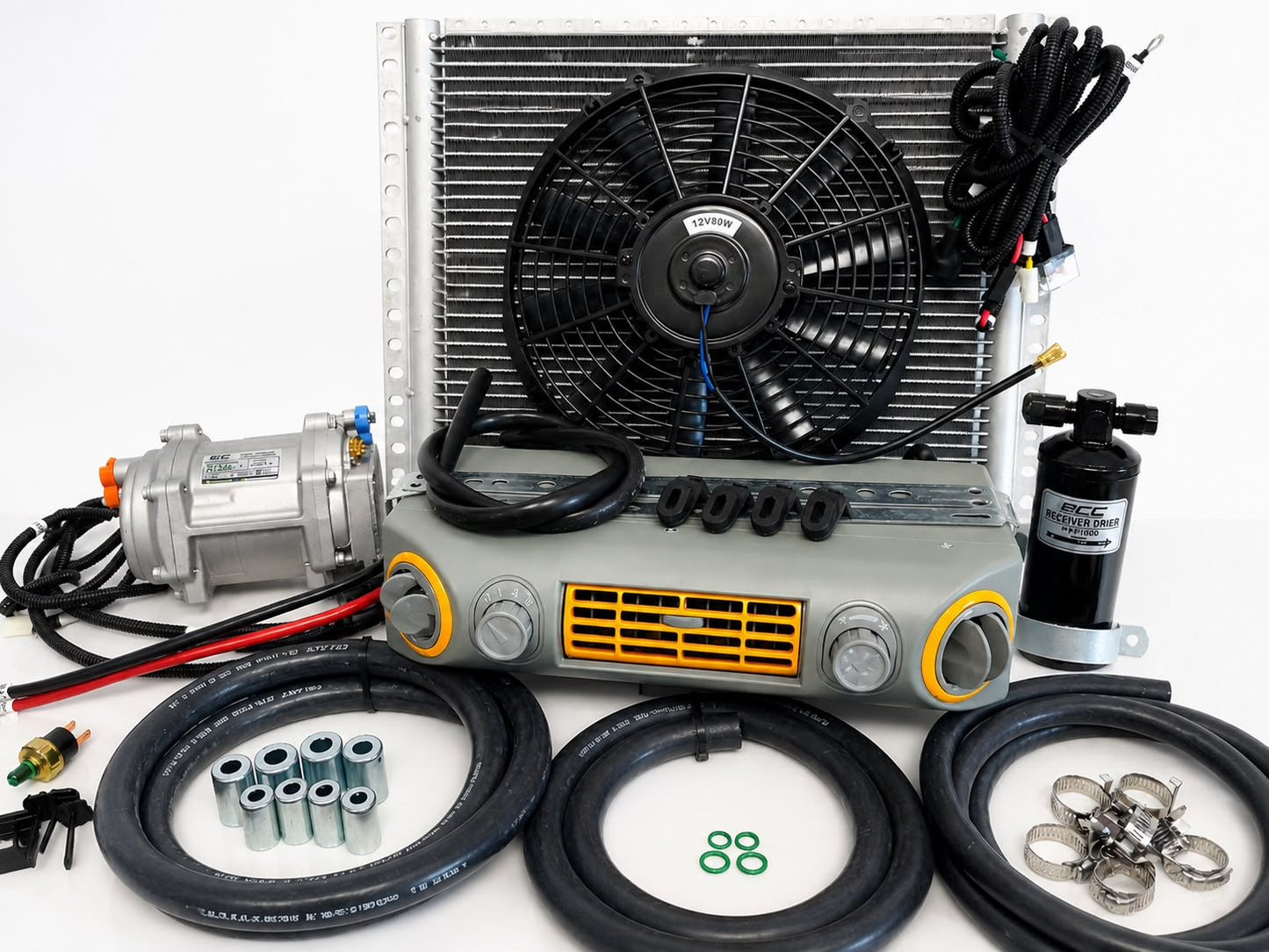 A/C KIT UNIVERSAL UNDERDASH 432-10 GREY COOL ONLY COMPRESSOR ELECTRIC 12VOLT