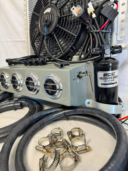 A/C KIT UNIVERSAL UNDER DASH EVAPORATOR 432-0 SH GREY COMPRESSOR 2A SILVER