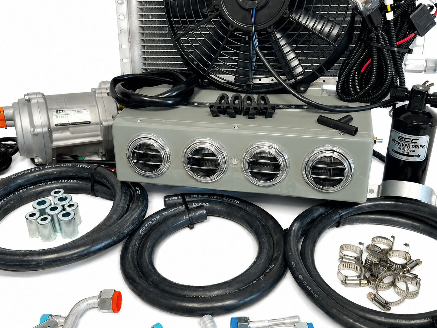 A/C KIT UNIVERSAL UNDER DASH 432-000 SH GREY C/ONLY CONDENSER12X20X20MM-ELECTRIC