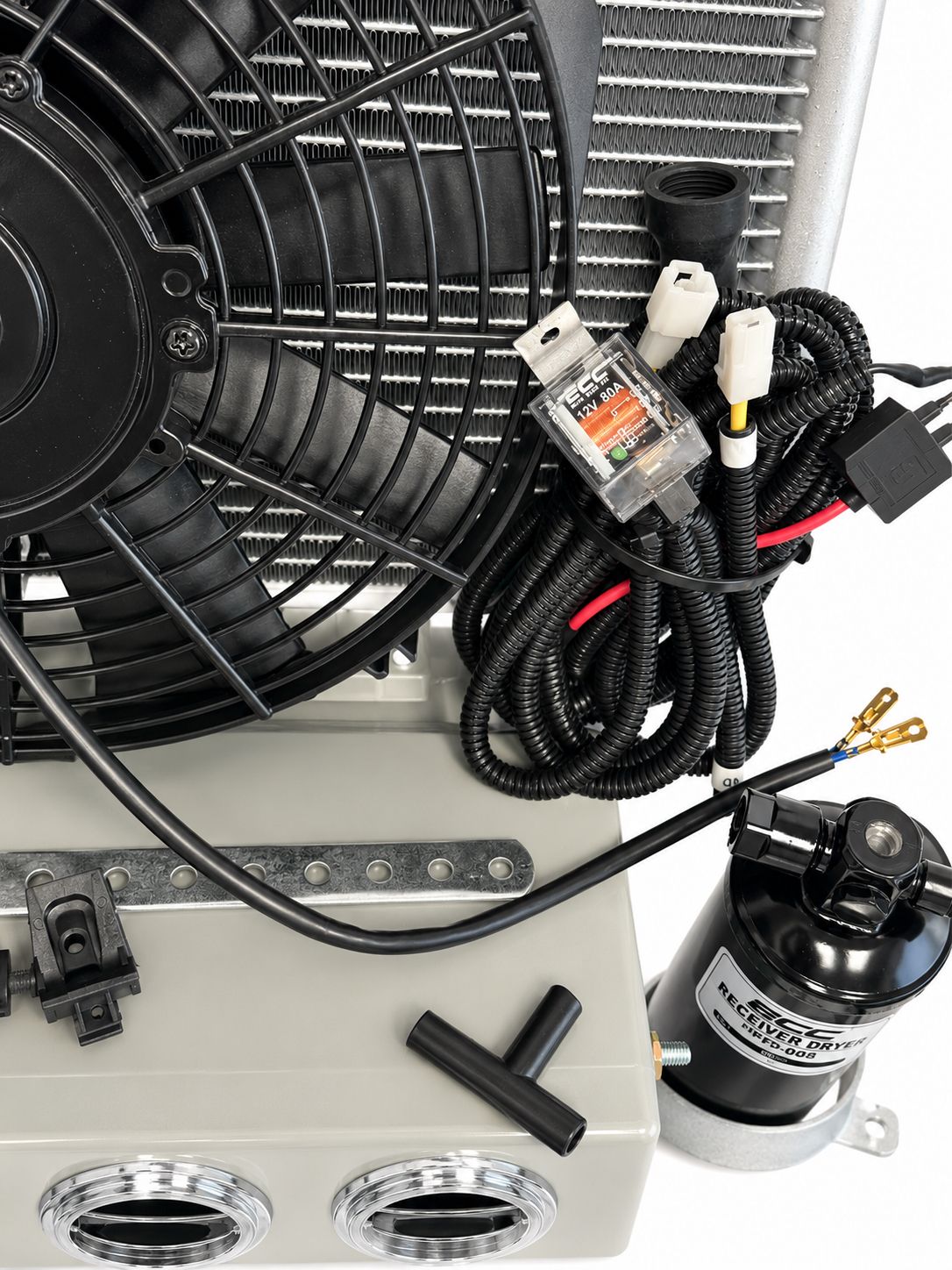 A/C KIT UNIVERSAL UNDER DASH 432-000 SH GREY C/ONLY CONDENSER12X20X20MM-ELECTRIC