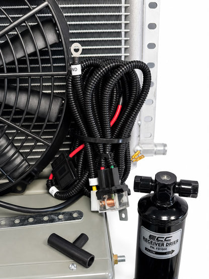 A/C KIT UNIVERSAL UNDER DASH EVAPORATOR 432-000 SH GREY COMPRESSOR 2A BLACK