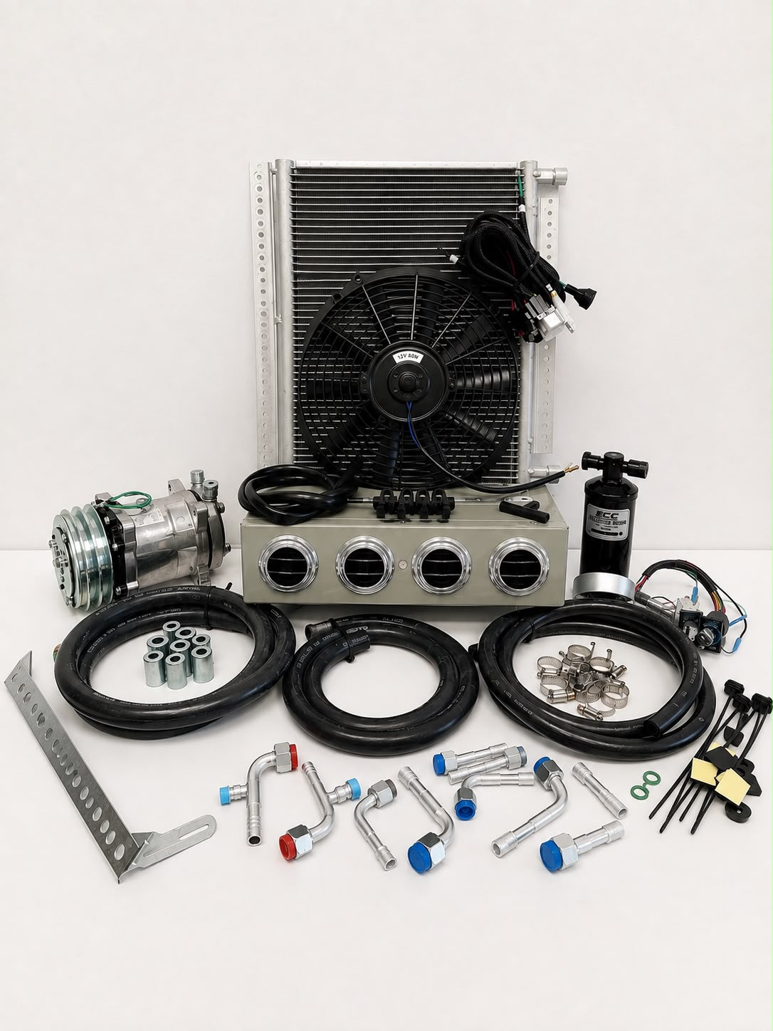 KIT UNIVERSAL UNDER DASH EVAPORATOR 432-0 SH GREY CONDENSER 20H*12L*20mm