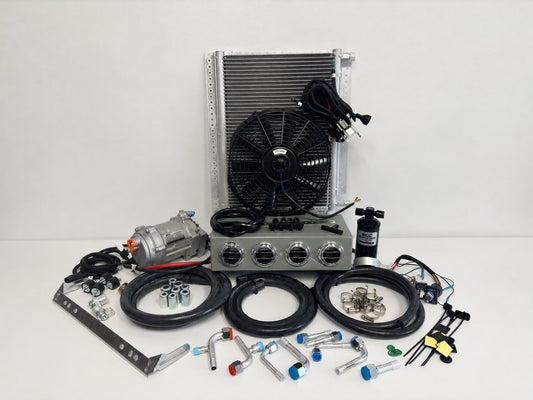 A/C KIT UNIVERSAL UNDER DASH EVAPORATOR 432-0 SH GREY CONDENSER 20*12 ELECTRIC