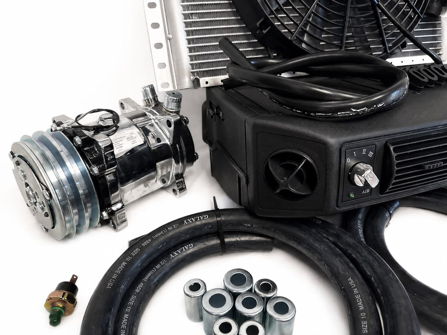 Underdash AC Unit Quiet Fast Cooling for Classica Car, Truck, ATV,Pickup,Tractor