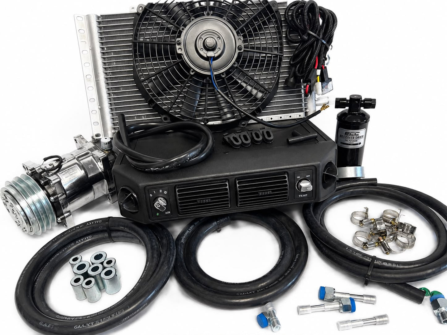 Underdash AC Unit Quiet Fast Cooling for Classica Car, Truck, ATV,Pickup,Tractor