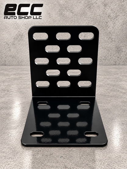 Black Metal Compressor Mounting Bracket – Heavy Duty Automotive Support