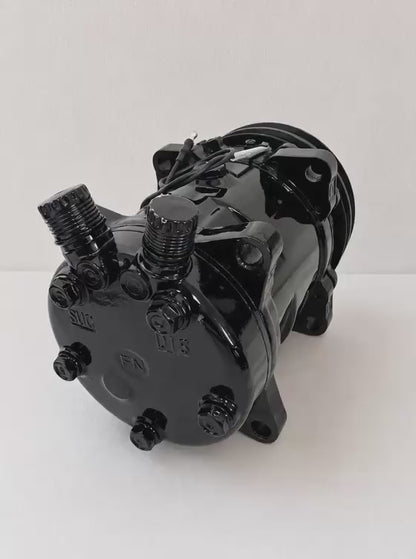 A/C Compressor-Sanden Style 2A Groove Pulley 12v coil - COLOR BLACK