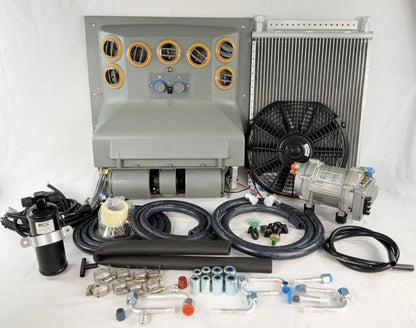 NEW A/C-KIT UNIVERSAL HEADLINER CEILING EVAPORATOR ELECTRIC COMPRESSOR
